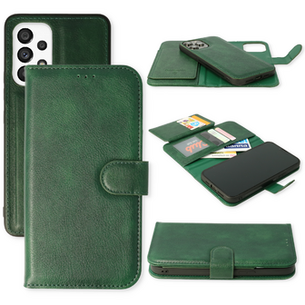 Samsung A33 5G Groen - 2 in 1 HQ Book Case met Extra Vakken