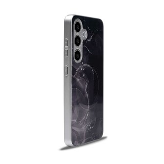 Samsung S24 Zwart - MagSafe TPU Marmer