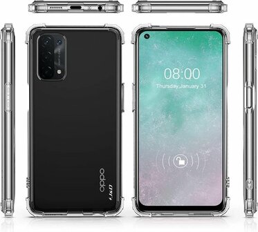 Oppo A54 5G &amp;amp; A74 5G - Anti Shock - Transparant