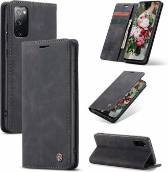 Samsung S20 FE Vintage Zwart - Book Case