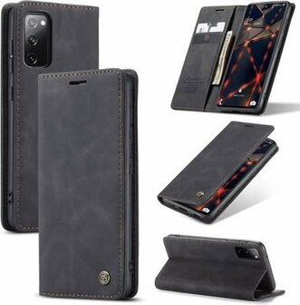 Samsung S20 FE Vintage Zwart - Book Case