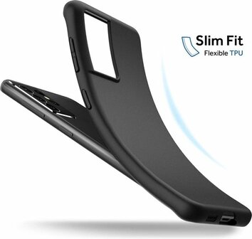 Samsung S21 Ultra - Siliconen Back Cover - Zwart