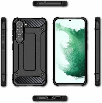Samsung S23 Plus Zwart - Anti Shock Armor