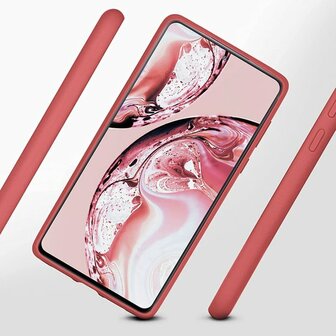 Samsung S20 FE - Siliconen Back Cover - Rood