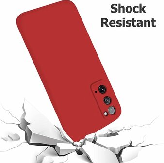 Samsung S20 FE - Siliconen Back Cover - Rood