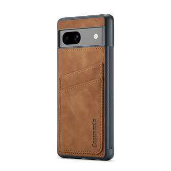 Pixel 7A - Back Cover met Kaarthouder - Sienna Brown