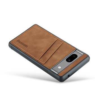 Pixel 7A - Back Cover met Kaarthouder - Sienna Brown