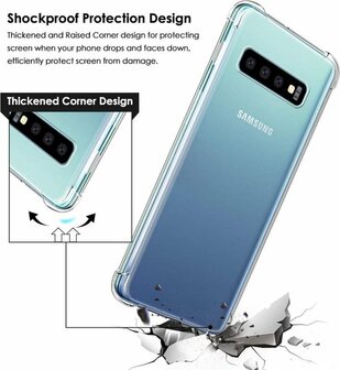Samsung S10 Plus - Anti Shock Hybrid - Transparant
