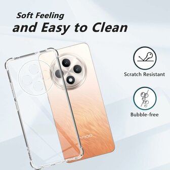 Reno 12 FS - Anti Shock &amp;amp; 2x Glas - Transparant