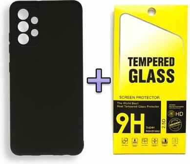 A32 4G - Back Cover &amp;amp; Glas - Zwart