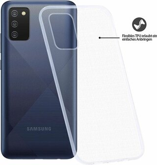 Samsung A02S - Siliconen Back Cover - Transparant