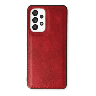 Samsung A33 5G Rood - 2 in 1 HQ Book Case met Extra Vakken