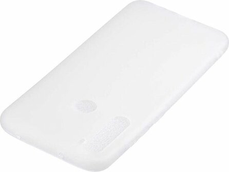 Samsung A21 - Siliconen Back Cover - Wit