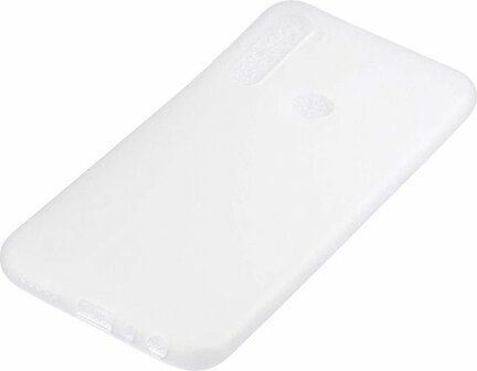Samsung A21 - Siliconen Back Cover - Wit