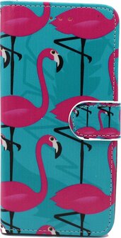 Samsung A5 2017 met Flamingo&amp;#039;s Print - Book Case