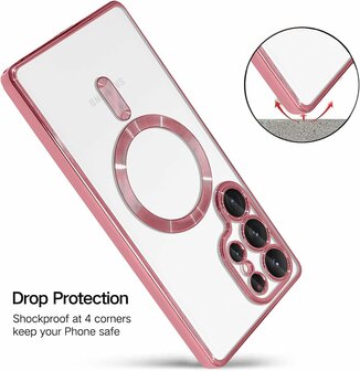 Samsung S25 Ultra - MagSafe TPU Back Cover - Roze