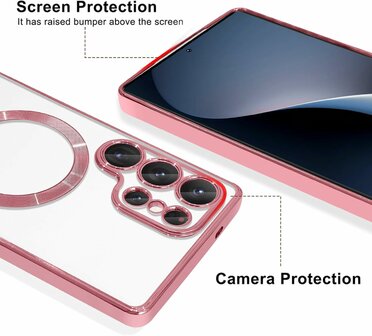 Samsung S25 Ultra - MagSafe TPU Back Cover - Roze