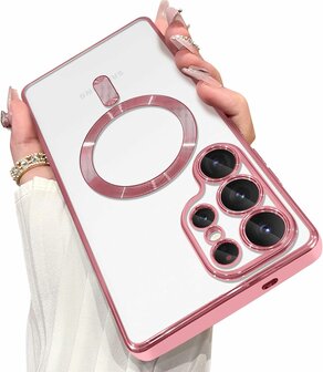 Samsung S25 Ultra - MagSafe TPU Back Cover - Roze