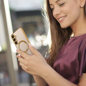 Samsung S25 - Magsafe TPU Back Cover - Goud