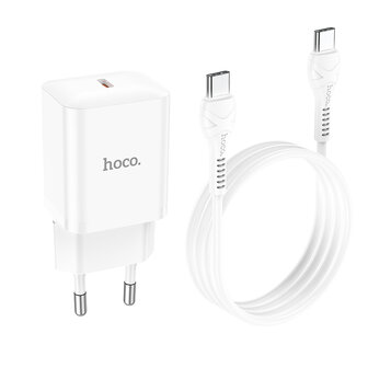 Samsung A25 &amp;amp; A24 4G - 1m Type C &amp;amp; Stekker (N27) - 20W - Wit
