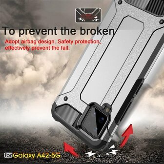 Samsung A42 5G Zwart - Anti Shock Armor