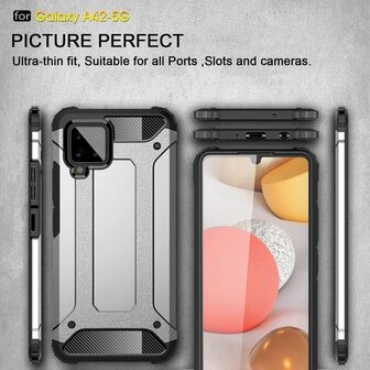 Samsung A42 5G Zwart - Anti Shock Armor