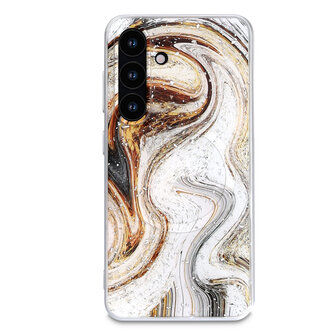 Samsung S25 - Wit - Marmer MagSafe Back Cover
