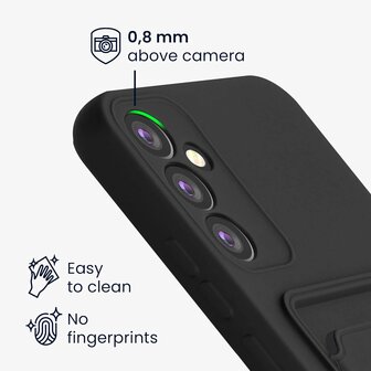 Samsung A25 - Back Cover met Kaarthouder - Zwart
