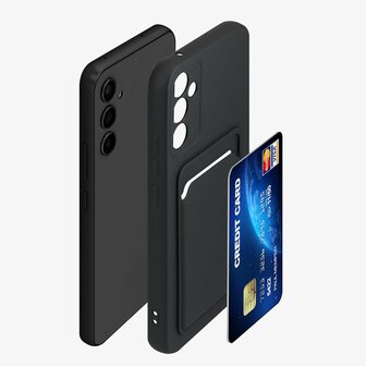 Samsung A25 - Back Cover met Kaarthouder - Zwart