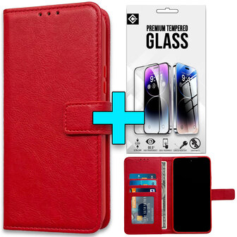Reno 11F - Book Case &amp;amp; Glas - Rood