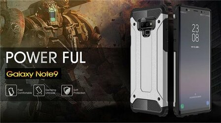 Samsung Note 9 - Armor Back Cover - Grijs