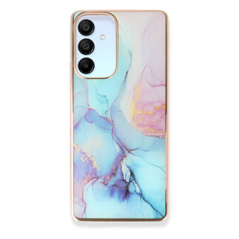 Samsung A25 - Marmer Back Cover - Blauw