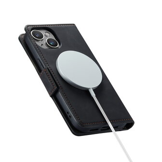 iPhone 15 Plus Charcoal Gray - MagSafe Book Case