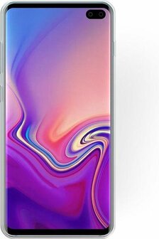 Samsung S10 Plus - Glitter Back Cover - Zilver