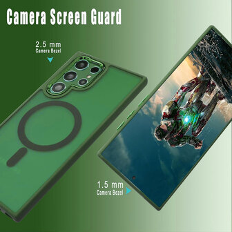 Samsung S22 Ultra - Matte MagSafe Armor - Groen