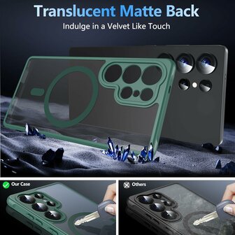 Samsung S23 Ultra - Matte MagSafe Armor - Groen