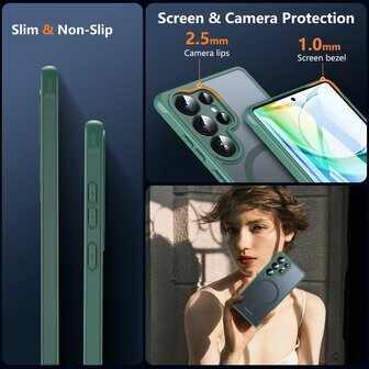 Samsung S23 Ultra - Matte MagSafe Armor - Groen