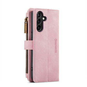 Samsung S25 - Pale Pink - Book Case met Rits