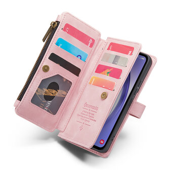 Samsung S25 - Pale Pink - Book Case met Rits