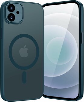 iPhone 12 - Blauw - Matte Armor - Geschikt voor MagSafe