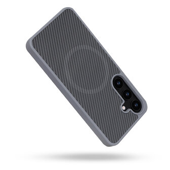 Samsung S23 - Grijs - Carbon MagSafe Back Cover