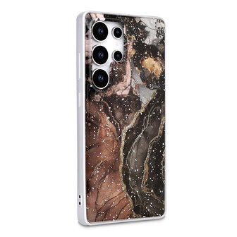 Samsung S25 Ultra - Zwart - Marmer MagSafe Back Cover