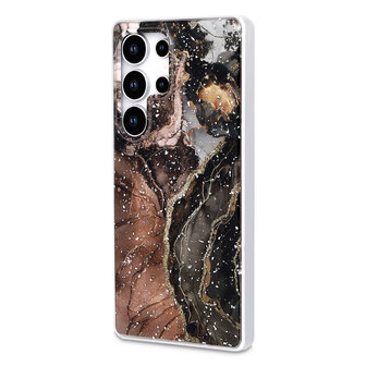 Samsung S25 Ultra - Zwart - Marmer MagSafe Back Cover