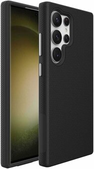 Samsung S24 Ultra Zwart - Anti Slip Matte Armor