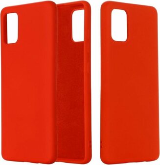 Samsung A71 - Siliconen Back Cover - Rood