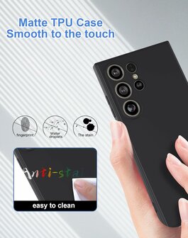 Samsung S24 Ultra - Siliconen Back Cover - Zwart