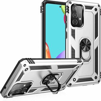Samsung A72 Grijs - Armor met Kickstand Ring