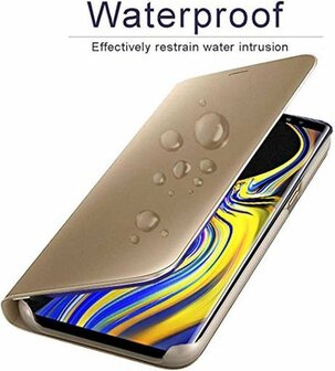 Samsung S20 Plus - Clear View Case - Goud