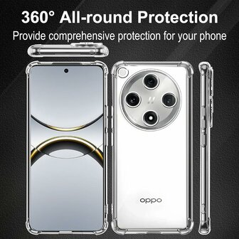 Find X8 Pro - Anti Shock &amp;amp; 2x Glas - Transparant