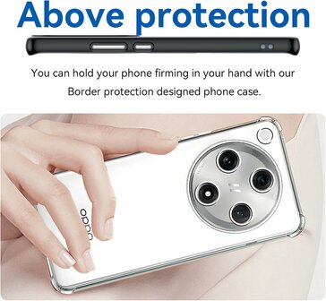 Find X8 Pro - Anti Shock &amp;amp; 2x Glas - Transparant